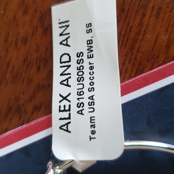New Olympic Soccer ALEX and ANI Team USA made America 🇺🇸 charm Bracelet Bangle - Picture 5 of 9
